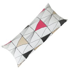 Daeyil Company Geo靠枕套 含枕芯, 粉色的