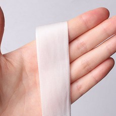 時尚亮點尼龍平織帶 25mm 100碼, 白色的, 1個