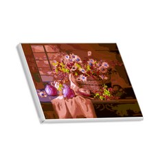 헬로페인팅 직접그리는 DIY 캔버스 도면 모과와꽃시리즈, 8, 1개
