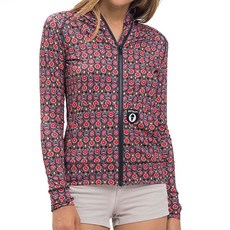 69 SLAM 女性花朵骷髏連帽拉鍊防磨衣