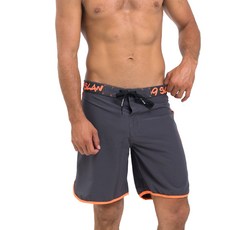 69SLAM 男士彈力短褲 灰橘色