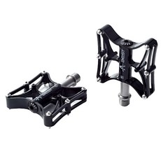 aest 鎂合金自行車燈踏板, 黑色的, 1套