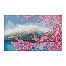 ZKF 十字繡DIY套組富士山, 混色, 1套