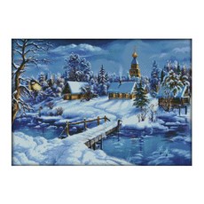 ZKF十字繡DIY套組冰雪王國, 混色, 1套