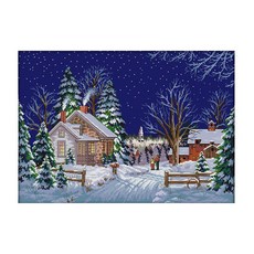 ZKF 十字繡 DIY 鄉村散步套組, 混色, 1套