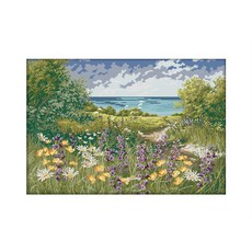 ZKF十字繡DIY套組懸崖邊路, 混色, 1套