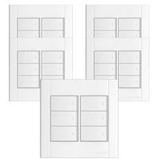 현대일렉트릭 와이드 6구 스위치 HT016_2, 5개입