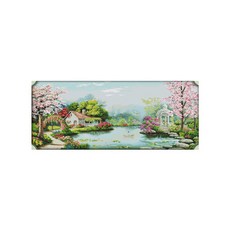 ZKF 十字繡DIY套組 愛的農場全場景, 1套, 混色