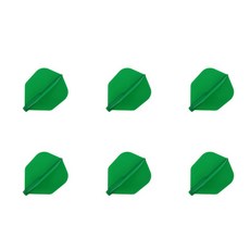 COSMO DARTS 飛鏢飛行適合素色, 綠色, 6件