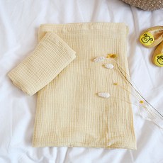 ggoom duboo 紗布毯子 S號, 黃色