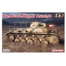 DRAGON 1/35 德國 Pz.Beob Wg.2 Ausf.C 2in1 塑料模型, 1個