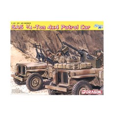 DRAGON 1/35 英國 SAS 1/4 噸 4x4 巡邏車塑料模型, 1個