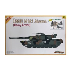 cyber-hobby.com DragonModels 1/35 USMC M1A1 艾布拉姆斯（重裝甲）+ 坦克乘員塑料模型, 1個