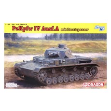 DRAGON 1/35 德國 Pz.Kpfw.4 Ausf.A mit Zusatzpanzer 塑料模型, 1個