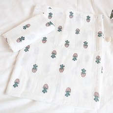 꿈꾸는두부 꼬마선인장 거즈블랭킷 S, 혼합 색상