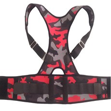 迷彩肩背部支撐器 紅色, 1個
