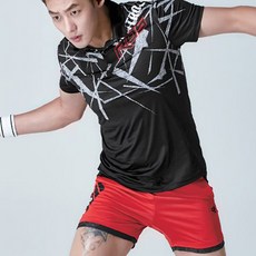 PGNC 男款運動短袖上衣 ST-1525+運動短褲 MP5-230