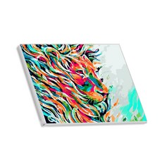 헬로페인팅 그림그리기 DIY 도면 알록달록사자07, 혼합 색상, 1개