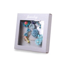 펫나인 반려동물 헤어클립 쥬얼리 7종 선물상자, 블루, 1개