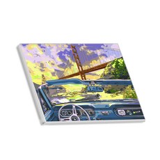 헬로페인팅 그림그리기 DIY 도면 자동차와대교08, 혼합 색상, 1개