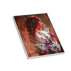헬로페인팅 그림그리기 DIY 도면 생각에잠긴여인07, 혼합 색상, 1개