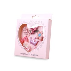 펫나인 반려동물 헤어클립 쥬얼리 7종 선물상자, 핑크, 1개