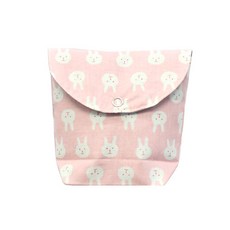 에이치그라운드 핑크토깽이 아이약 방수 파우치 스냅형, 혼합 색상