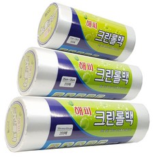 捲筒塑膠袋 L號+M號+S號, 1套