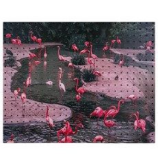 Anby Commerce 室內裝飾洞洞板 紅鶴F white, 1個, 白色