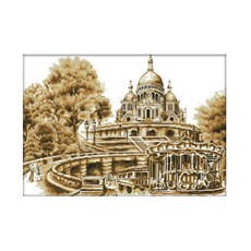 ZKF十字繡DIY組合歐洲的城, 混色, 1套