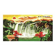 ZKF 十字繡 DIY套組 如寶物般灑落的晨光, 混合色, 1套