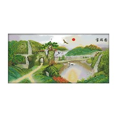 ZKF 十字繡 DIY套組 寶瑞, 1套, 混合顏色