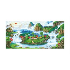 ZKF 十字繡 DIY套組 財源滾滾 2 Sun rise from the east, 1套, 混合色