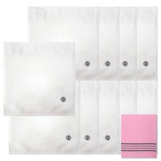 송월타월 호텔컬렉션클래식미니 10p + 마사지 때타올40 분홍, 아이보리, 1세트