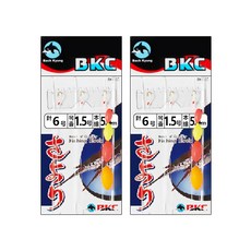 비케이씨 염주 학공치 찌카드 채비 BK363, 2개입