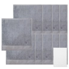 송월타월 호텔컬렉션클래식미니 10p + 칼라행주 랜덤 발송, 연회색, 1세트