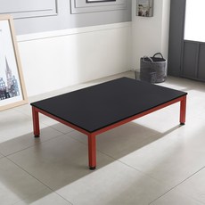 홈인홈 더튼튼한 책상겸테이블 좌식 1500 x 800 mm, 블랙 + 레드