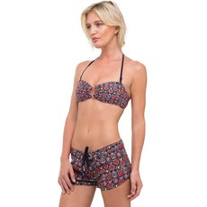 69SLAM 女士花卉骷髏彈力泳褲