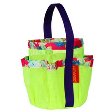 르망고 다용도 꽃 망사가방, Flower Lime, 1개