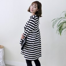 Momsketch 孕婦ST條紋連身裙