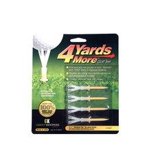 4 Yards More 高爾夫球座 4入組, 黃色