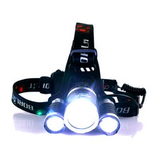 Sea Time 不包括 CREE T6 3 叉頭燈電池, 混色, 1個