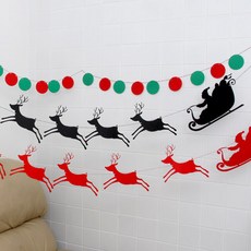 BABBLING 魯道夫雪橇花環 FSC010, 紅色的