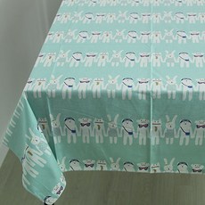 諾蘭德風防水桌布, 綠色, 100 x 180 cm, 1個