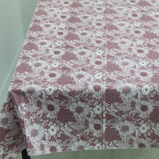 Noland 向日葵防水桌布, 粉紅色, 100 x 180 cm