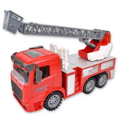 玩具組合 119緊急救援 摩擦消防車操作玩具 98-616, 混色