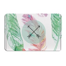 슈퍼식스 핑크 가득 수채화 느낌 일러스트 빠른 건조 규조토 욕실 매트 M 93 x 60 cm, M-49, 1개