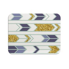 Super Six 金色點綴插圖快乾硅藻土浴室墊 S 45 x 35 cm, MX-85, 1個