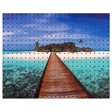 NB Commerce 室內裝飾洞洞板 度假勝地FF white, 1個, 混色