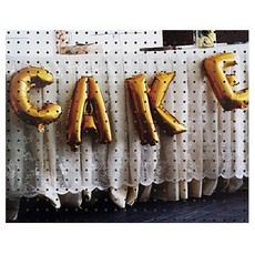 AnB Commerce 室內裝飾洞洞板 CAKE氣球 white, 1個, 白色